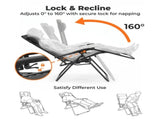 2-Pack Zero Gravity Lounge Chairs,Folding Recliners with Pillow & Cup Holder for Outdoor Patio, 08669378