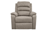 ZNTS Modern Light Brown Color Burlap Fabric Recliner Motion Recliner Chair 1pc Couch Manual Motion Living B011133824