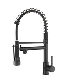 Commercial Black Kitchen with Pull Down Sprayer, Single Handle Single Lever Kitchen Sink W1932P172304