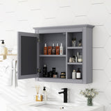 ZNTS 30'' x 28'' Wall Mounted Bathroom Storage Modern Bathroom Wall Cabinet with Mirror,Medicine WF318452AAE