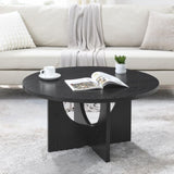 ZNTS Modern minimalist coffee table, solid wood coffee table, Nordic style coffee table, simple design, W1781P202617