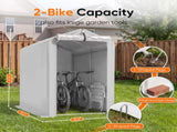 Outdoor Storage Shed, Waterproof Storage Shelter, Wind Resistant Tent with Roll-Up Zipper Door & 32451951