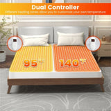 75 X 39 Electric Heated Mattress Pad with Adjustable Temperatures 10 H Timer 46839340