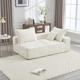 UNITED WE WIN Memory Foam 2-Seater Couch, No Installation & Easy to Transport, Deep Seat Modern Sofa W1568P222611