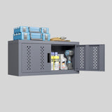 Metal garage cabinet with door, wall-mounted storage cabinet, floating tool cabinet for basements, W396P305715