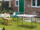 101*65.5*92cm HDPE Rectangular With Barbed Wire Foldable Outdoor Fish Killing Table White 02927889