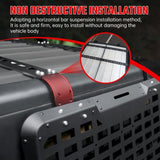 Rear Window Storage Panel,Window Cargo Shelf Compatible with Jeep Wrangler 2007-2018 JK 4 Doors W2801P335511