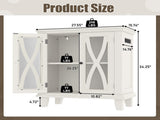 20 Gallon Fish Tank Stand with Power Outlets, Farmhouse Decorative Aquarium Stand 80404840