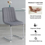 Modern simple light luxury dining Dark Grey chair home bedroom stool back student desk chair metal W210119216