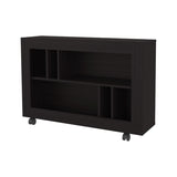 FM FURNITURE Cowlic Console Table in Melamine with Open Storage. Wengue B128P283286