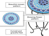 Inlaid With Diamond-Colored Sea Mosaics With Round Terrace Bistro Tables 21014549