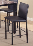 Citico Metal Counter Height Dining Chairs with Black Metal Frame, Set of 4 T2574P164811