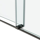 60*76" Frameless Double Sliding Shower Door, Double Shower Door, 3/8 SGCC Tempered Glass, T3177P320588