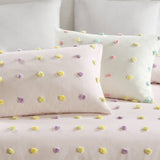 5PCS Full/Queen Cotton Jacquard Pom Pom Comforter Set B035P341217