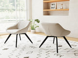 A set of 2 dining chairs, medieval modern kitchen dining chair, PU decorative chairs with black 07648211