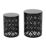 Metal S/2 end table 73604.00BLK