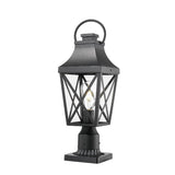 Outdoor Post Light,Lamp Post Light Fixture,Post Lantern with Pier Mount Base,Textured W2714P218546