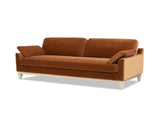 Pasadena 75.5" Modern Farmhouse Sofa, Burnt Orange Performance Velvet B2719P479036