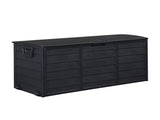 75gal 280L Outdoor Garden Plastic Storage Deck Box Chest Tools Cushions Toys Lockable Seat BLACK 43351783