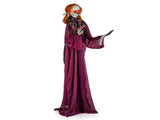 6ft Life-Size Animated Halloween Girl Prop - Eerie Book, Sound-Activated 42831267