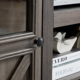 2 Doors Cabinet Farmhouse Cabinet, Farmhouse TV Stand Barn Design,Modern Farmhouse TV Media Stand, W1758P199935