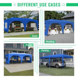 ZNTS 10'x20' Pop Up Canopy Tent with 6 Sidewalls, Ez Pop Up Outdoor Canopy for Parties, Waterproof W2505P151707