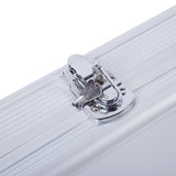 135*28*10cm Aluminum New Framed Locking Gun Pistol HandGun Lock Box Hard Storage Carry Case Silver 10867848