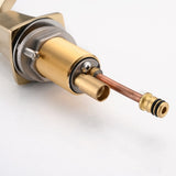 Two Handle Widespread High-arc Bathroom Faucet with Drain Assembly, Brushed Gold W122458935