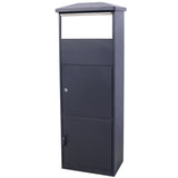 ZNTS Large Package Delivery Parcel Mail Drop Box for Porch, Floor Lockable Drop Slot Mail Box with Parcel W465P188059