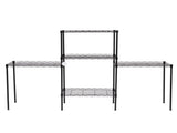 Changeable Assembly Floor Standing Carbon Steel Storage Rack Black 49349081