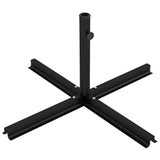 Black Universal Cross Brace Umbrella Stand, Heavy Duty Base for Small Offset & Large Market 58197988