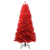 Artificial 5ft Red Christmas Tree with 624 PVC Branch Tips, Hinged Premium & Foldable Base for 93498654