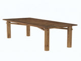 63 Inch Rectangle Dining Table, Sturdy Kitchen Table with Strong Legs 88694122