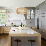 Rattan Farmhouse Chandelier Light Fixtures W2738P324209