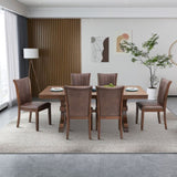 Wooden Dining Chairs Set of 2, Modern Fabric Upholstered Side Chairs,Mid Century Modern W2582P188342