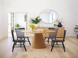 4 pieces of chair, black, rubber wood material, chair, solid wood chair, solid wood 96543419