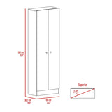 Virginia Double Door Storage Cabinet, Five Shelves B128P148832