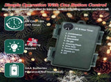 50 LED Lifelike Artificial Christmas Tree - 8 Lighting Modes, Auto 6H/18H Timer & IP44 Waterproof, 43340012