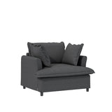 33*27.5" Ottoman Module for Modular Sectional Sofa,Wide Seat,Chenille,2 Colors N723P210664E
