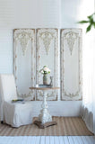 Set of 3 Large White Wall Art Panel, Rectangle Wall Sculpture, Wall Dcor for Living Dining W2078130260