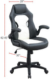 ZNTS Office Chair Upholstered 1pc Comfort Chair Relax Gaming Office Chair Work Black And White Color HS00F1690-ID-AHD