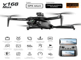 V168 Drone Front-mounted 8K HD PTZ Camera, 4.5-inch Screen Remote Control, Brushless Motors, GPS 46927466