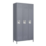 ZNTS 3 Door 72"H Metal Lockers With Lock for Employees,Storage Locker Cabinet for Home Gym Office School 58081242