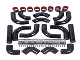 2.5 Inch 12pcs Universal Aluminum Tube Set Black 06549942