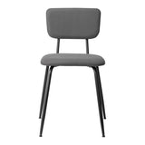 Set of 4 Modern Padded Dining Chairs for Kitchen Bar Office Chair, Grey 70740742