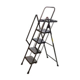 4 Step Ladder, Folding Step Stool with Non-Slip Wide Pedals, Soft Handle, Non-Slip Feet, Sturdy W2717P290420