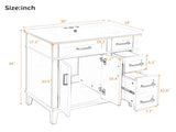 30" Bathroom Vanity with Ceramic Sink, Modern Storage Cabinet with Soft-Close Doors, Deep Drawer & N729P427118B