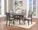 Dining Room Furniture Grey Finish Set of 2 Side Cushion Seats Unique Back Kitchen Breakfast HS00F1812-ID-AHD