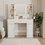 Newly designed smart mirror table with drawers and storage cabinet, table with W1320138354