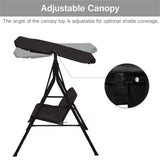 2-Seat Patio Swing Chair with awning 84942930